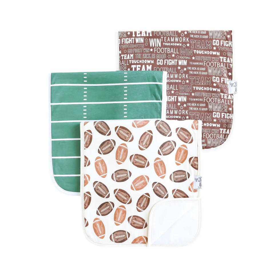 Copper Pearl Blitz Burp Cloths (3 pack)