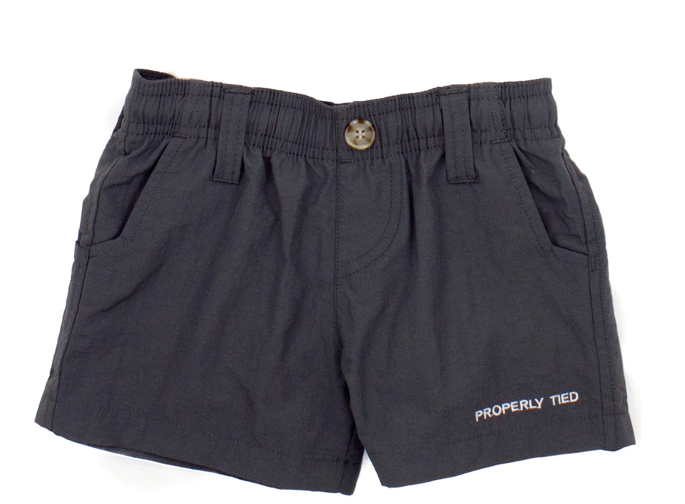 Properly Tied Mallard Shorts Boys Charcoal