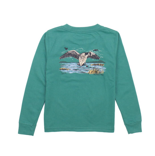 Properly Tied Boys Baby Geese Long Sleeve Shirt