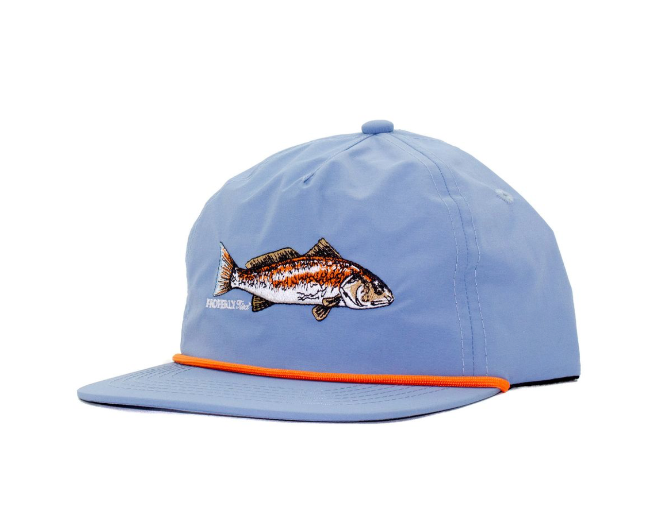 Properly Tied Blue With Redfish Rope Youth Cap