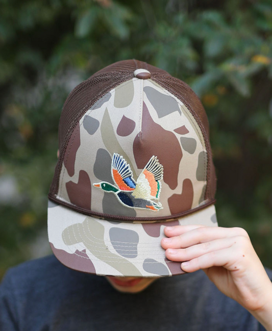 Burlebo Youth Retro Flying Duck Camo Cap