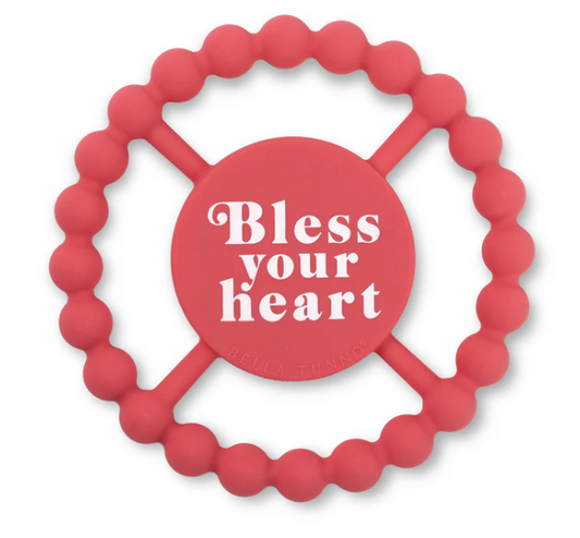 Bless Your Heart Pink Teether