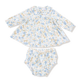 Angel Dear Sweet Rose Calico Girls Bamboo Bodysuit Dress