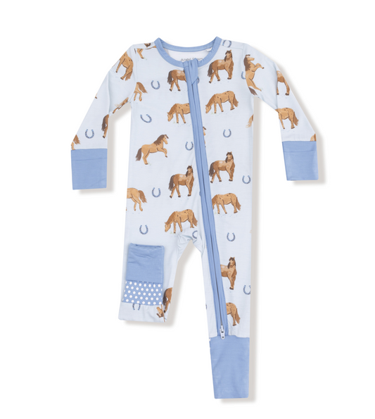 Angel Dear Blue Horse Onesie
