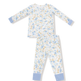 Angel Dear Sweet Rose Calico Bamboo Girls Two Piece Pajamas