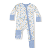 Angel Dear Sweet Calico Bamboo Girls Zipper Onesie