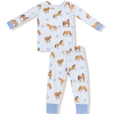 Angel Dear Blue Horse Boys Toddler Pajamas Bamboo