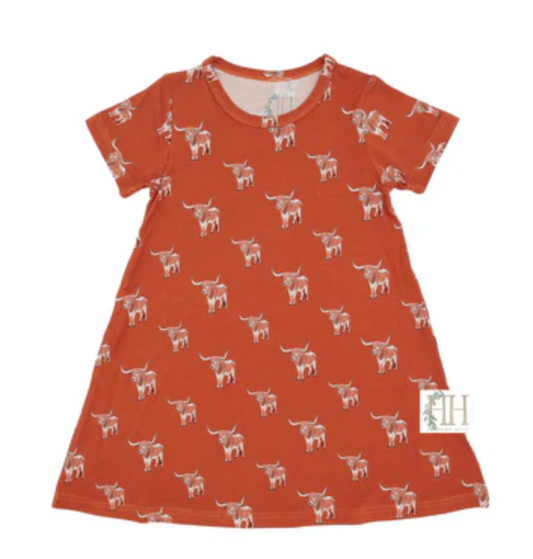 Hamner Hill Longhorn Bamboo Girls Dress