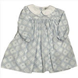 Hamner Hill Quilted Bow Patch Long Sleeve Girls Dress