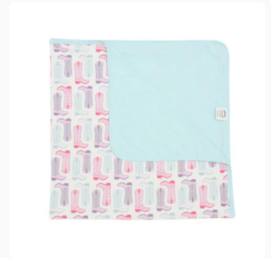 Hamner Hill Tulip Boots Girls Stroller Blanket with Ruffle