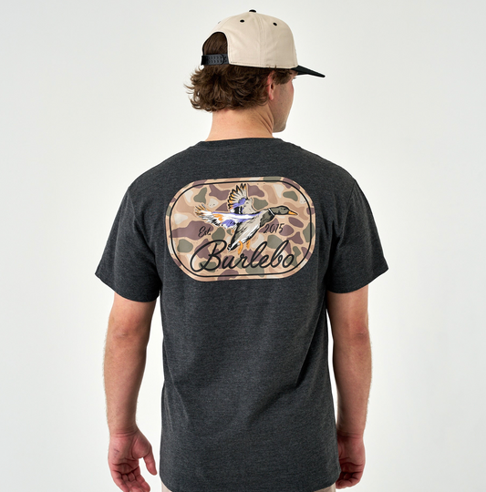 Burlebo Ducks Flying In Heather Black Men's Shirt
