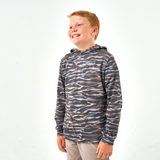 Burlebo Tiger Stripe Camo Performance Boys Pullover