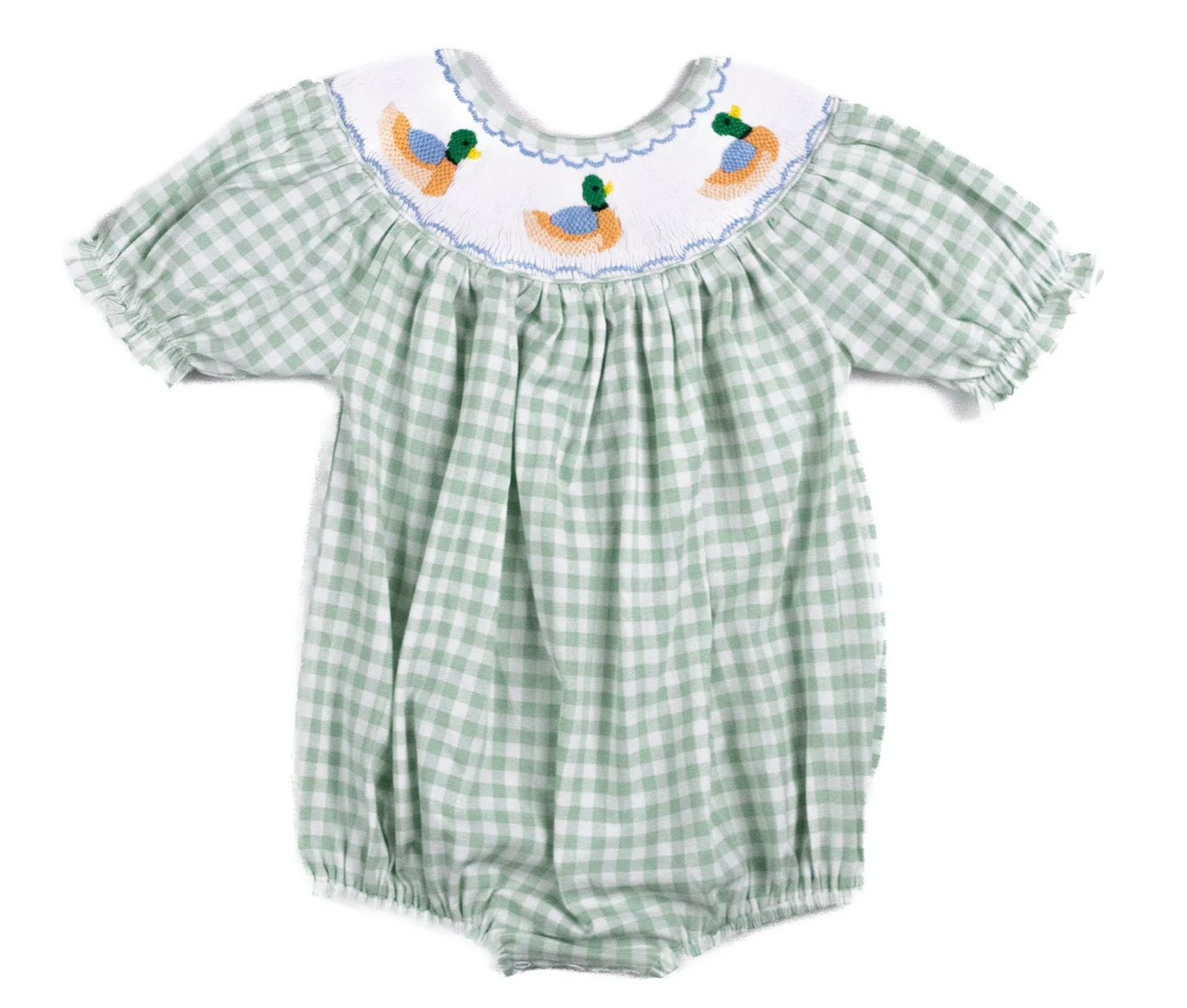 Shop Teeta Girls Smocking Mallard Knit Bubble Dress