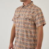 Burlebo Men's Duck Hunter Plaid Performance Pearl Snap Western Short Sleeve Shirt