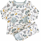 Catch Of The Day Fish Two Piece  Boys Toddler Pajamas Bamboo
