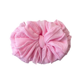 Bubblegum Ruffled Headband Bow