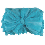 Lagoon Ruffled Headband Bow