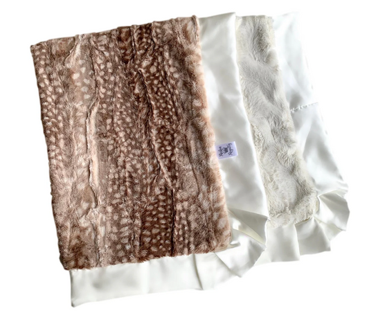 Fawn Luxe Cuddle Blanket - Straight Satin