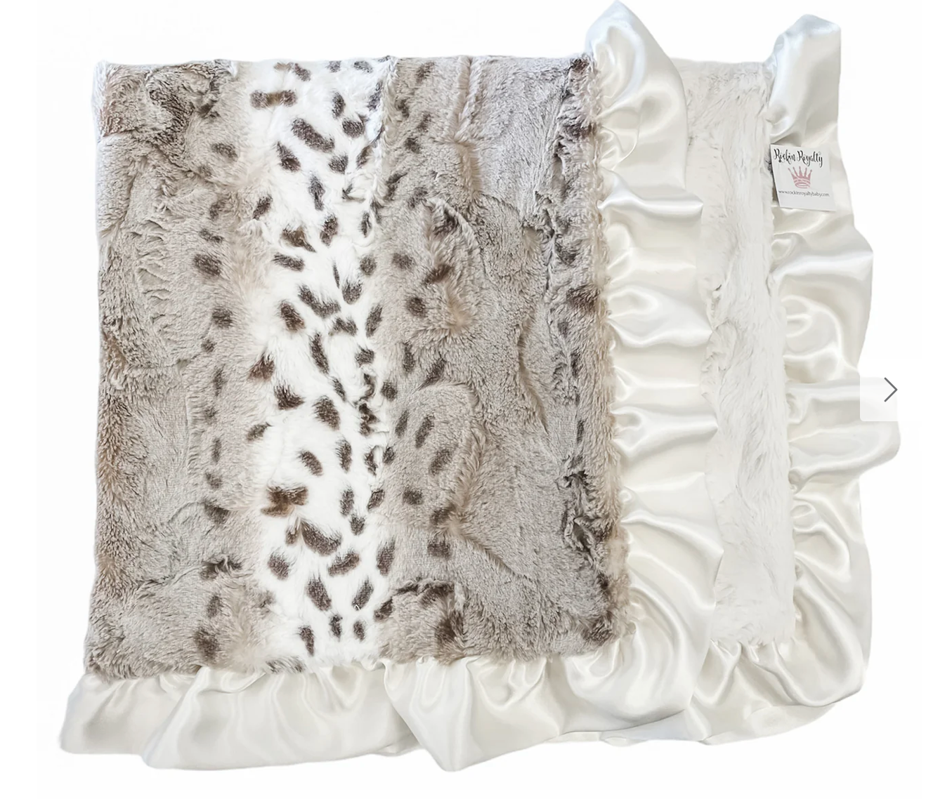 Snowcat Ivory Luxe Cuddle Blanket