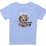 Properly Tied Fishing Buddy Lab Dog Short Sleeve Boys Shirt
