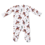 Angel Dear Buckaroo Western - 2 Way Zipper Footie