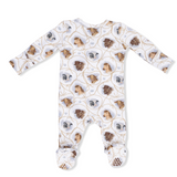 Angel Dear Farm Animals Rope Cameos Uni - 2 Way Zipper Footie