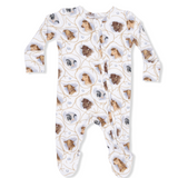 Angel Dear Farm Animals Rope Cameos Uni - 2 Way Zipper Footie