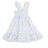 Angel Dear Lovely Lemons - Smocked Ruffle Sundress with Bloomer
