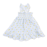 Angel Dear Lovely Lemons - Smocked Ruffle Sundress with Bloomer