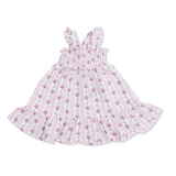 Angel Dear Winding Roses Stripe - Smocked Ruffle Sundress & Bloomer