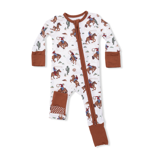 Angel Dear Buckaroo Western Bamboo Boys Onesie