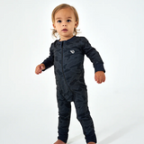 Burlebo Black Camo 2 Way Zip Onesie