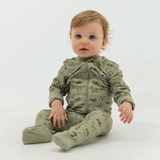 Burlebo Flying Mallard Ducks 2 Way Zip Onesie