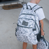 Burlebo White Camo Backpack Bag