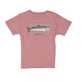 Properly Tied Boys Rainbow Trout Fish Short Sleeve Shirt