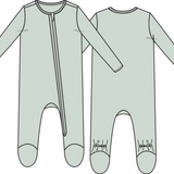 Angel Dear Solid Milky Green Bamboo Onesie