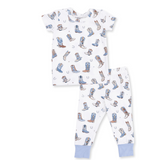 Angel Dear Buckaroo Boots- Short Sleeve Boys Loungewear Set