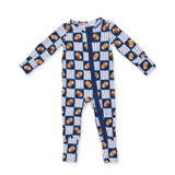 Angel Dear Football Patchwork Boys Bamboo Onesie
