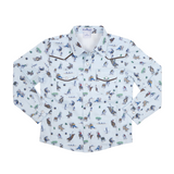 BlueQuail Boys Rodeo Pearl Snap Long Sleeve Shirt