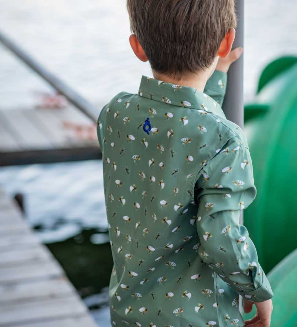 BlueQuail Boys Fly Fishing Everyday Long Sleeve Shirt