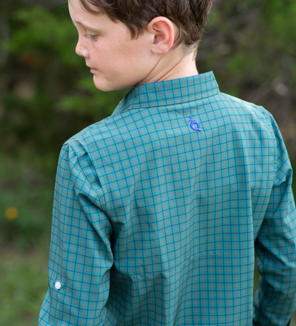 BlueQuail Boys Holiday Tattersall Long Sleeve Shirt