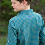 BlueQuail Boys Holiday Tattersall Long Sleeve Shirt