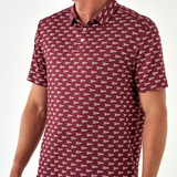 Burlebo Howdy Pennant Men's Polo Short Sleeve