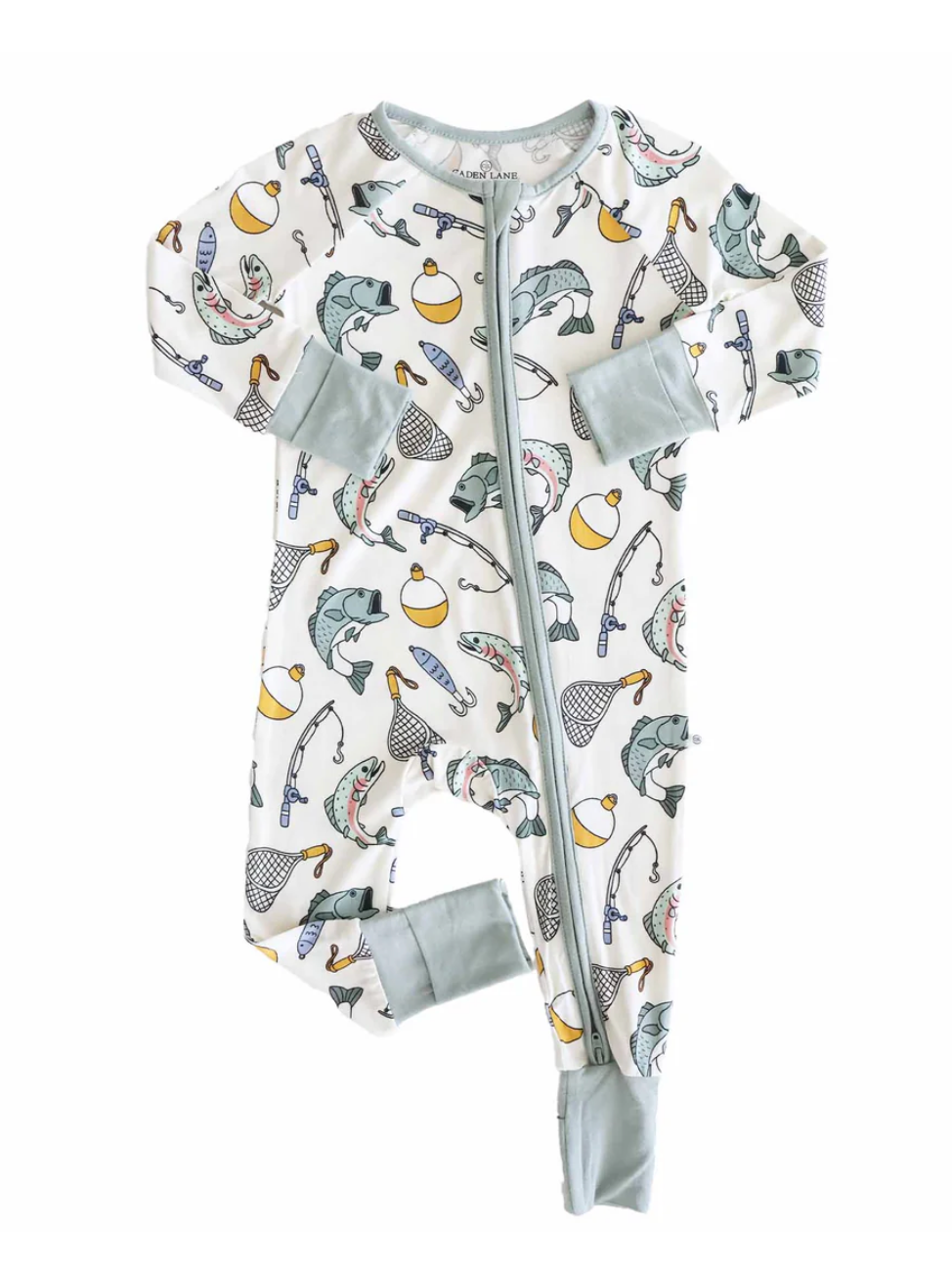 Catch Of The Day Fish Bamboo Boys Onesie