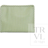 TRVL Gingham Moss Large Roadie Pouch