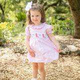 Shop Teeta Pink Cowgirl Boots Smocked Dress