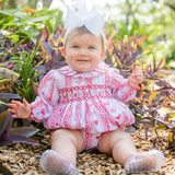 Shop Teeta Valentines Lover Heart Smocked Girls Bubble