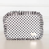 Hollis Black Polka Dot Stripe XL Pouch