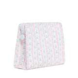 TRVL Ribbon Floral Pink Roadie Large Zip Pouch Bag
