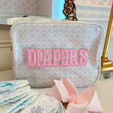 Kenz Kustomz Pink Clear Coat Diapers XL Bag